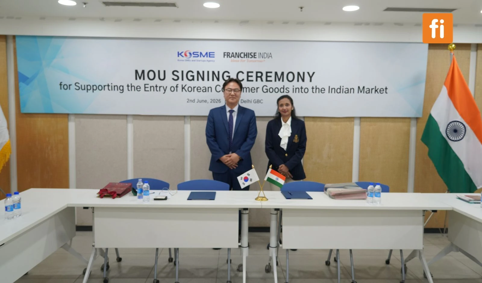 KOSME and Franchise India Sign MoU to Strengthen Beauty Industry Ties Between Korea and India