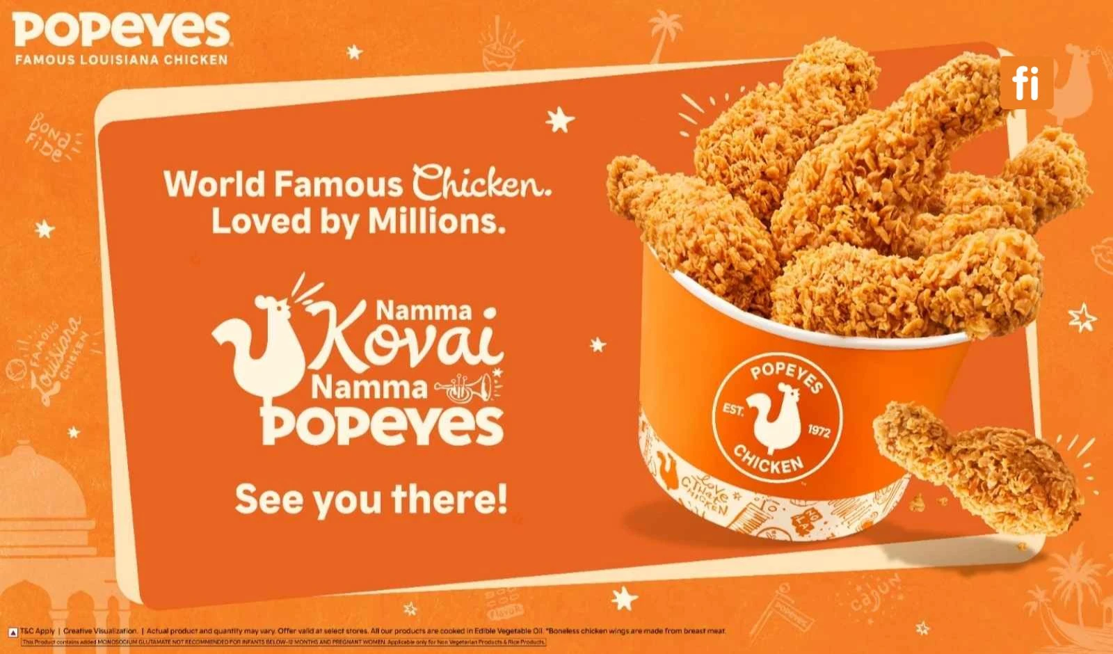 Popeyes Deepens Tamil Nadu Presence with Three New Coimbatore Outlets