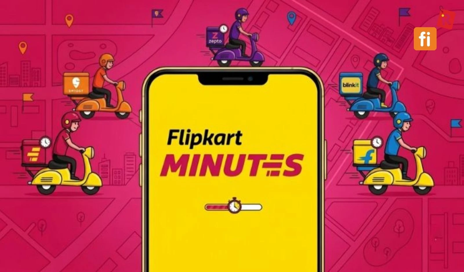 Flipkart Minutes overtakes Swiggy Instamart  in dark stores across top 10 cities